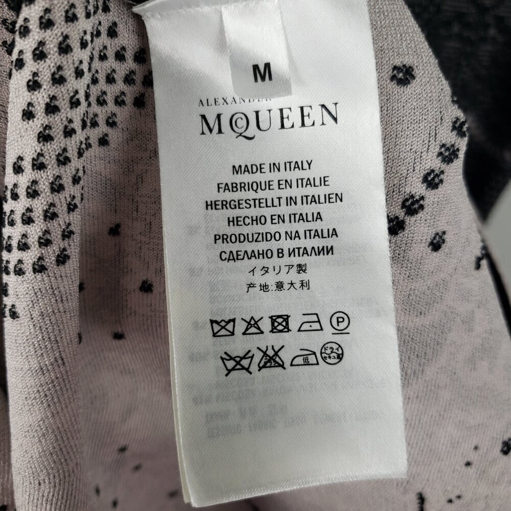 Alexander McQueen Lace Look Jacquard Knit Fit and Flare Dress Womens Medium - Picture 5 of 12